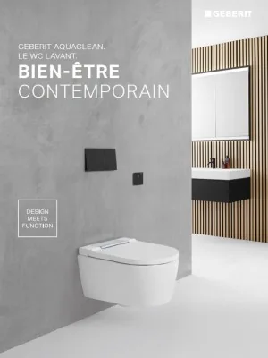 Couverture : Geberit AquaClean. Le WC lavant. Bien-être contemporain