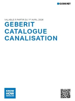 Couverture : Geberit Catalogue Canalisation 2026