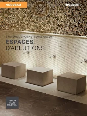 Couverture : Espaces d’ablutions – Système de robinetteries Geberit