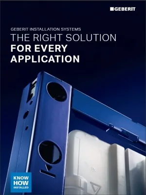Couverture : The right solution for every application – Geberit installation systems