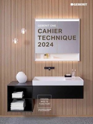 Couverture : Cahier technique Geberit ONE 2024