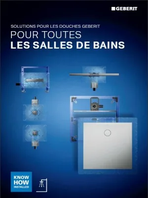 Couverture : Pour toutes les salles de bains – Solutions pour les douches Geberit