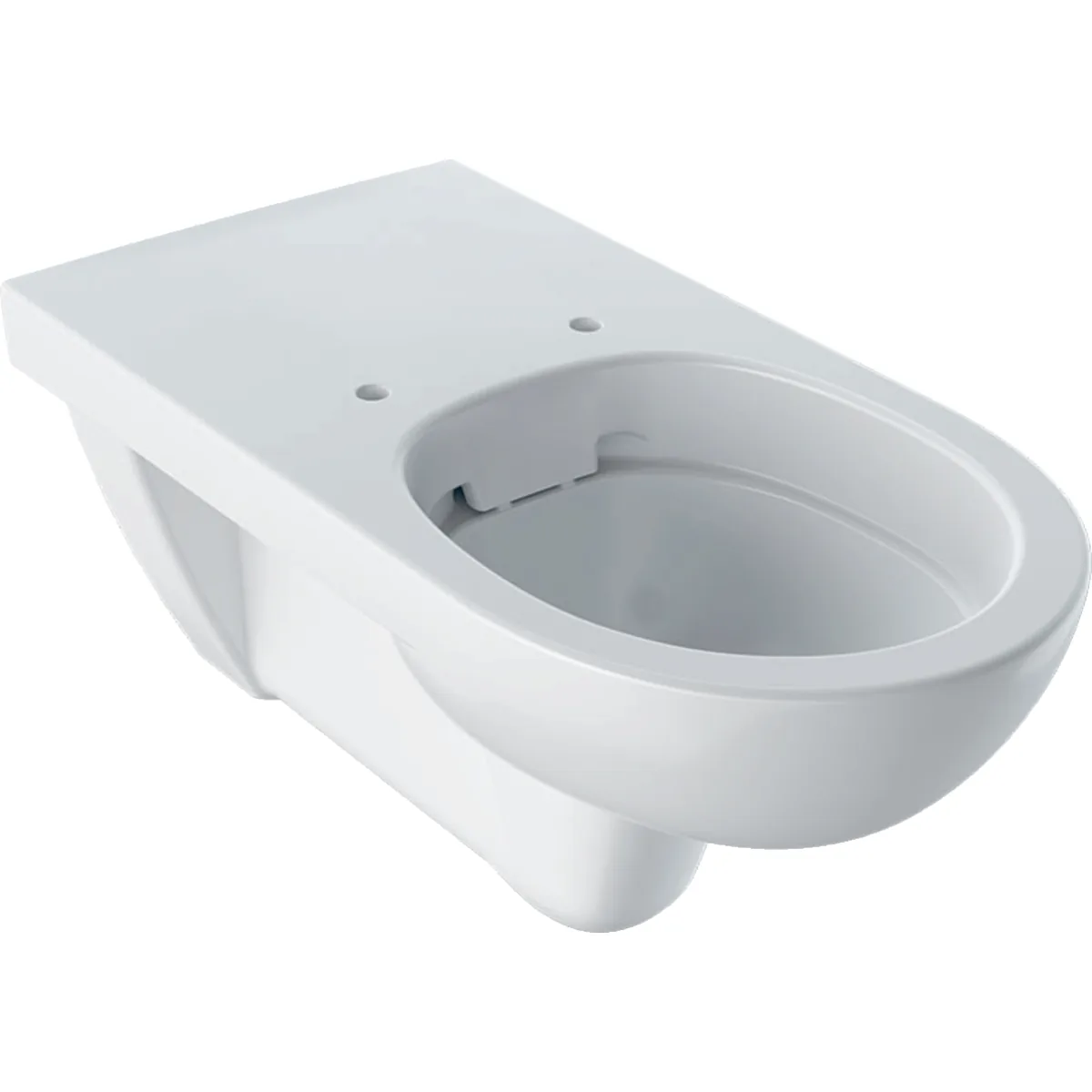 Cuvette de WC suspendue Geberit Selnova Comfort à grande saillie, sans abattant.