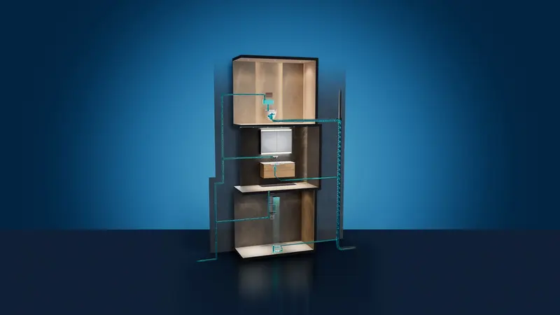 Visuel Geberit Maîtriser l’eau : les systèmes sanitaires dans le bâtiment